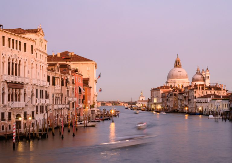 Fotoreise Venedig geht nicht ohne den Blick auf den Canale Grande zur Goldenen Stunde