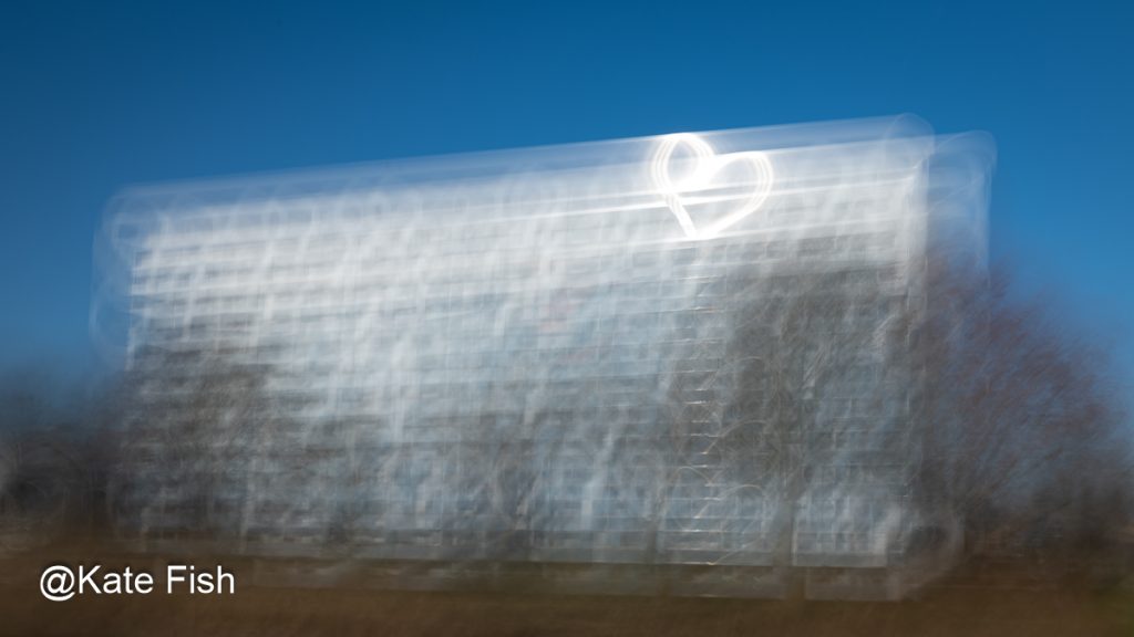 Spielerische ICM Fotos um einfach mal was anderes zu machen, hier Hochhaus in Senftenberg